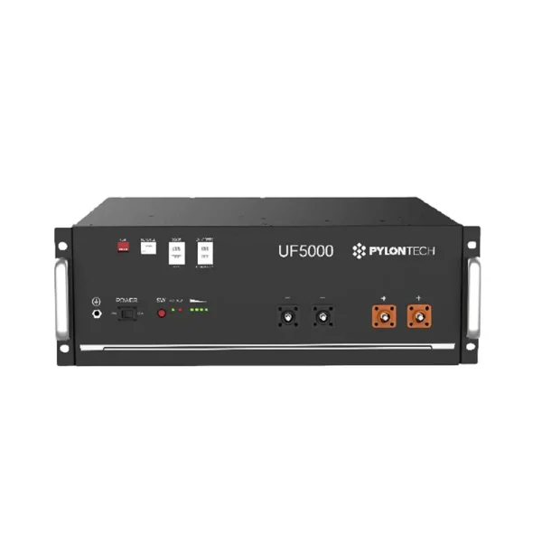 Pylontech UF5000 48V 100Ah 5.1kWh solar lithium battery for energy storage, available at Rafiq Group Pakistan